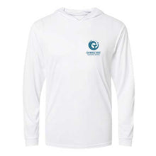 Load image into Gallery viewer, Da Whale Boat Polyester Hoodie with UPF 50 - White