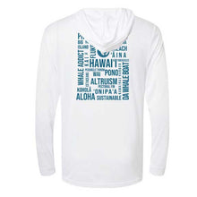 Load image into Gallery viewer, Da Whale Boat Polyester Hoodie with UPF 50 - White