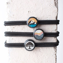 Load image into Gallery viewer, Daily Inspiration Smart Bracelet - Tree of Life - Elastic: Olive / Daily Quote