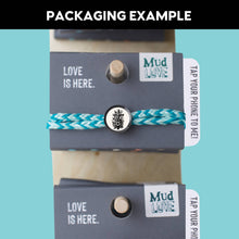 Load image into Gallery viewer, Daily Bible Verse Smart Bracelet - Modern Cross - Woven Cord: Jet
