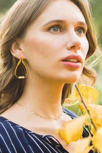 Isla Silver or Gold Tear Drop Earrings