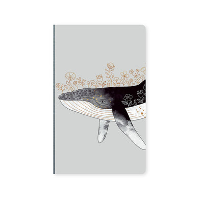 Notebook Floral Whale