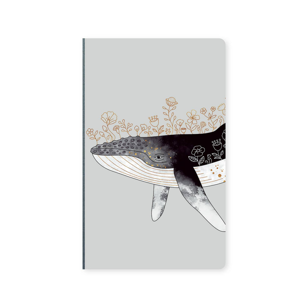 Notebook Floral Whale