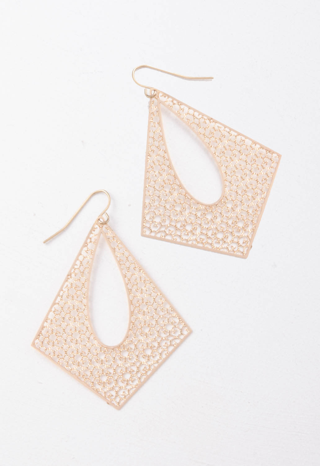 Everly Gold Filigree Dangle Earrings